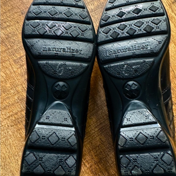 Naturalizer Black Leather Fabric Upper Shoes Worn Once - Picture 2 of 6
